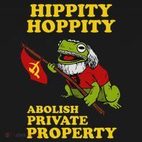 Hippity Hoppity Abolish Private Property Frog Meme Women's Hoodie thumb 2