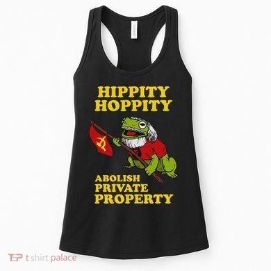 Hippity Hoppity Abolish Private Property Frog Meme Women's Tank Top