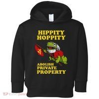 Hippity Hoppity Abolish Private Property Frog Meme Toddler Hoodie thumb 0