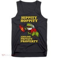 Hippity Hoppity Abolish Private Property Frog Meme Tank Top thumb 0