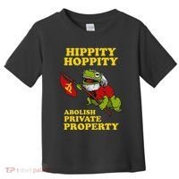 Hippity Hoppity Abolish Private Property Frog Meme Toddler T-Shirt thumb 0