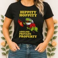 Hippity Hoppity Abolish Private Property Frog Meme Women's T-Shirt thumb 2