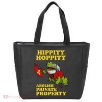 Hippity Hoppity Abolish Private Property Frog Meme Tote Bag thumb 0