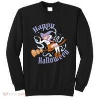 Happy Halloween Anime Witch Girl Sweatshirt thumb 0