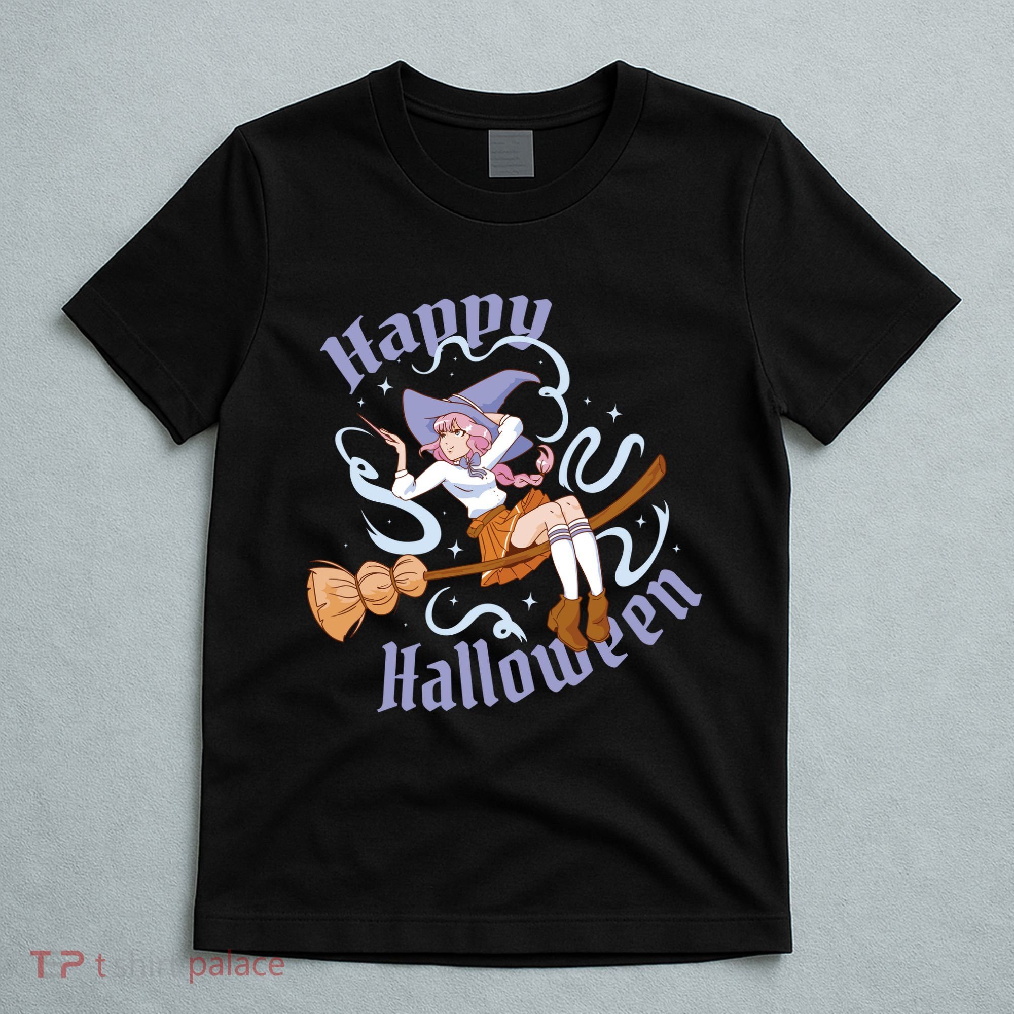 Happy Halloween Anime Witch Girl T-Shirt