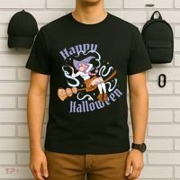 Happy Halloween Anime Witch Girl T-Shirt thumb 6