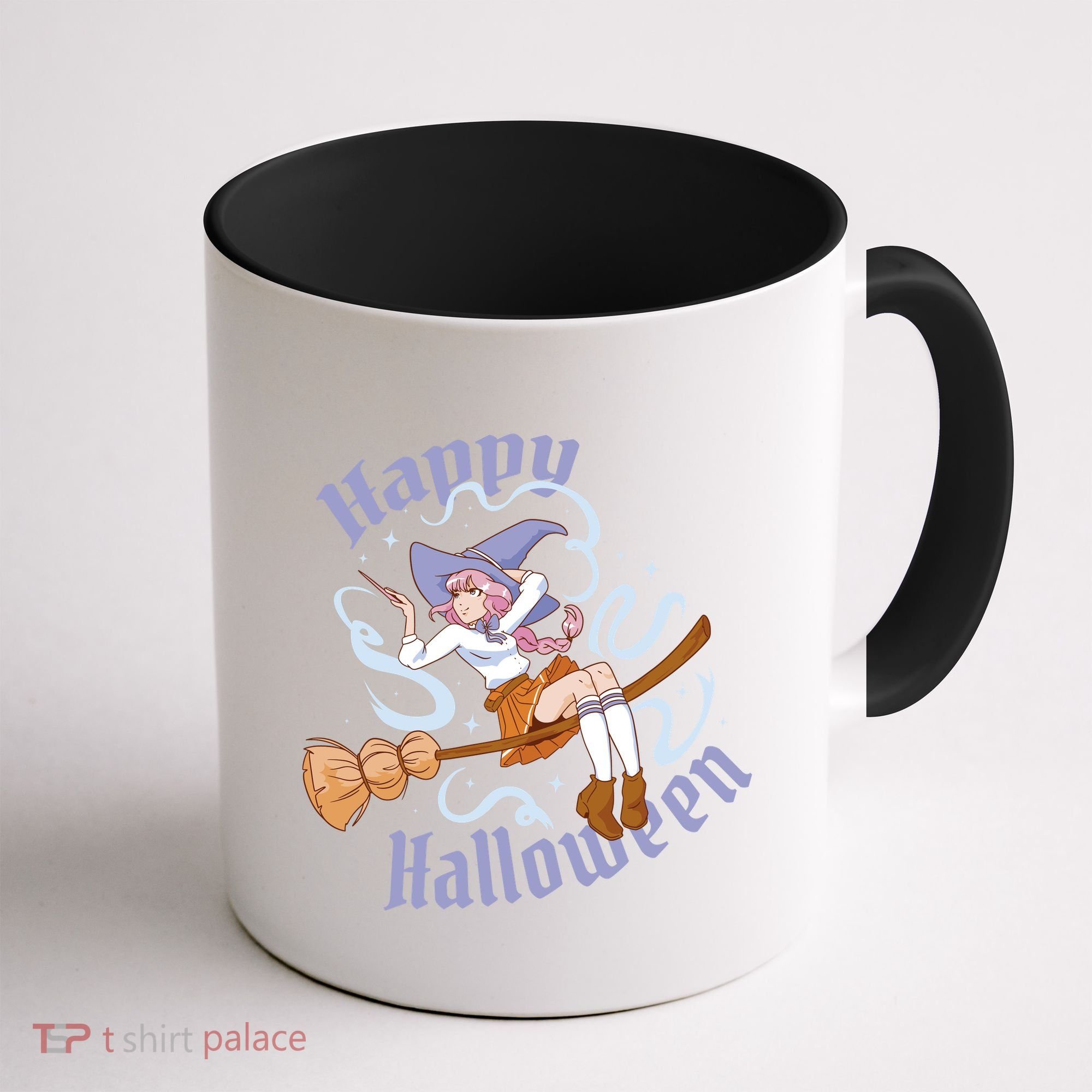 Happy Halloween Anime Witch Girl Coffee Mug