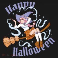 Happy Halloween Anime Witch Girl Women's Hoodie thumb 2