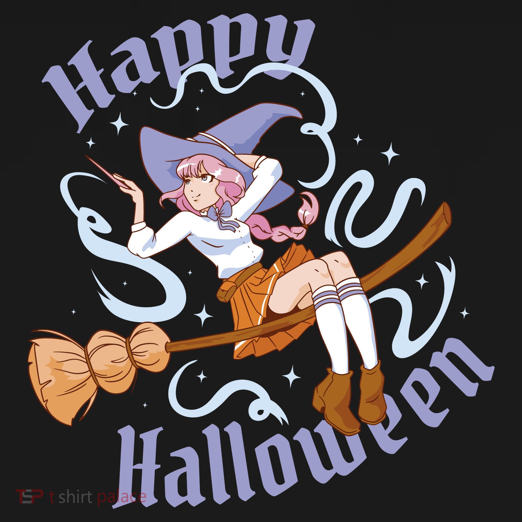 Happy Halloween Anime Witch Girl Women's Hoodie