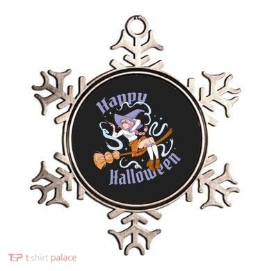 Happy Halloween Anime Witch Girl Ornament