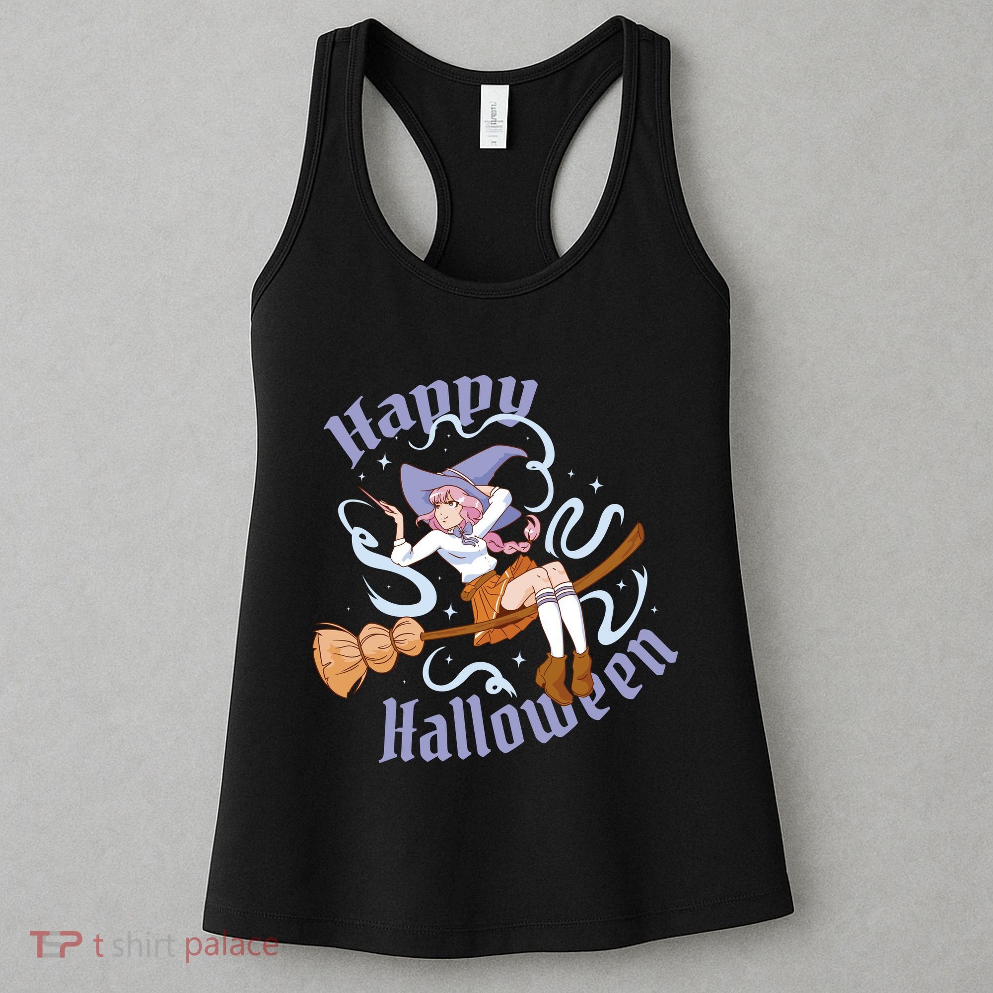 Happy Halloween Anime Witch Girl Women's Tank Top