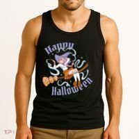 Happy Halloween Anime Witch Girl Tank Top thumb 3