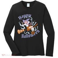Happy Halloween Anime Witch Girl Women's Long Sleeve Shirt thumb 0