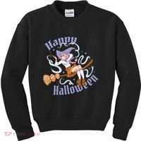 Happy Halloween Anime Witch Girl Kids Sweatshirt thumb 0