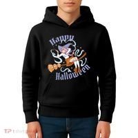 Happy Halloween Anime Witch Girl Kids Hoodie thumb 4