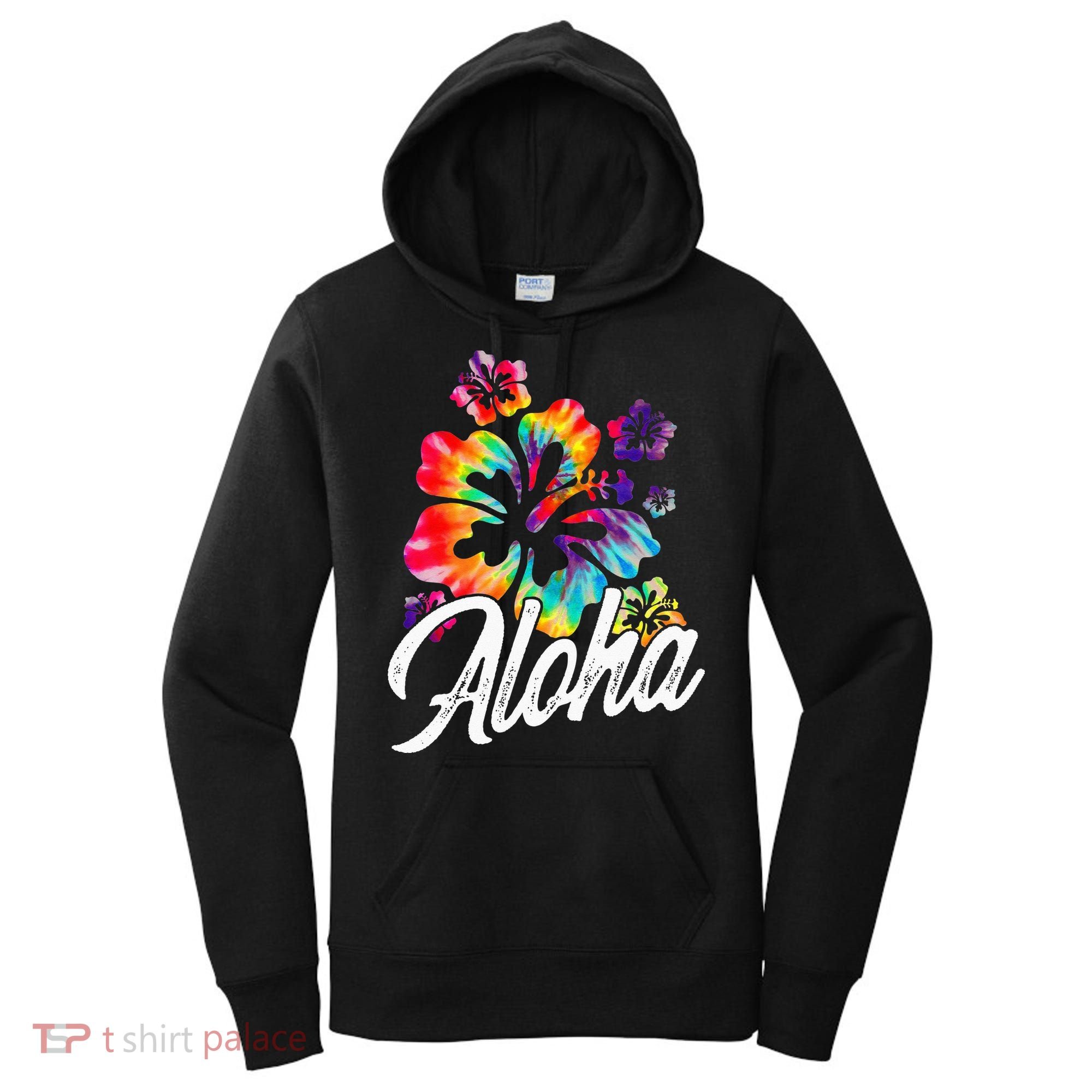 Hawaii Hawaiian Aloha Beaches Hibiscus Flowers Women's Hoodie