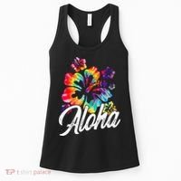 Hawaii Hawaiian Aloha Beaches Hibiscus Flowers Women's Tank Top thumb 0
