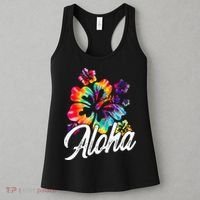 Hawaii Hawaiian Aloha Beaches Hibiscus Flowers Women's Tank Top thumb 3