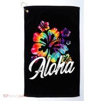 Hawaii Hawaiian Aloha Beaches Hibiscus Flowers Golf Towel thumb 0