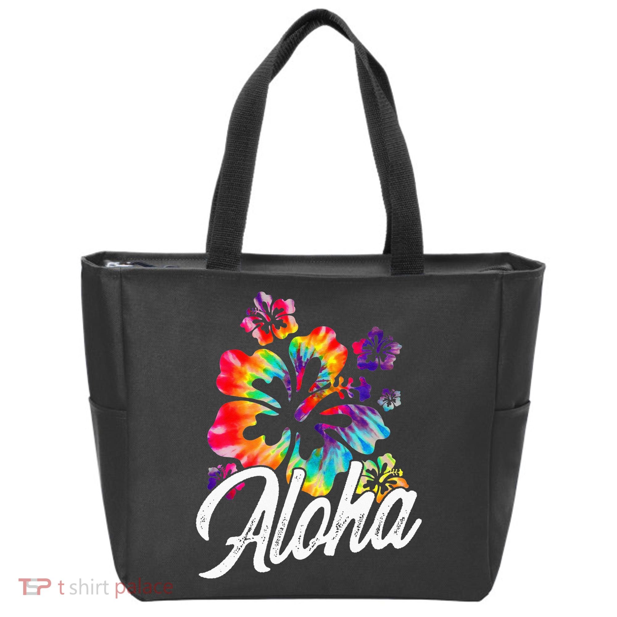 Hawaii Hawaiian Aloha Beaches Hibiscus Flowers Tote Bag