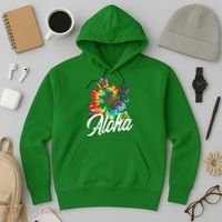 Hawaii Hawaiian Aloha Beaches Hibiscus Flowers Hoodie thumb 3
