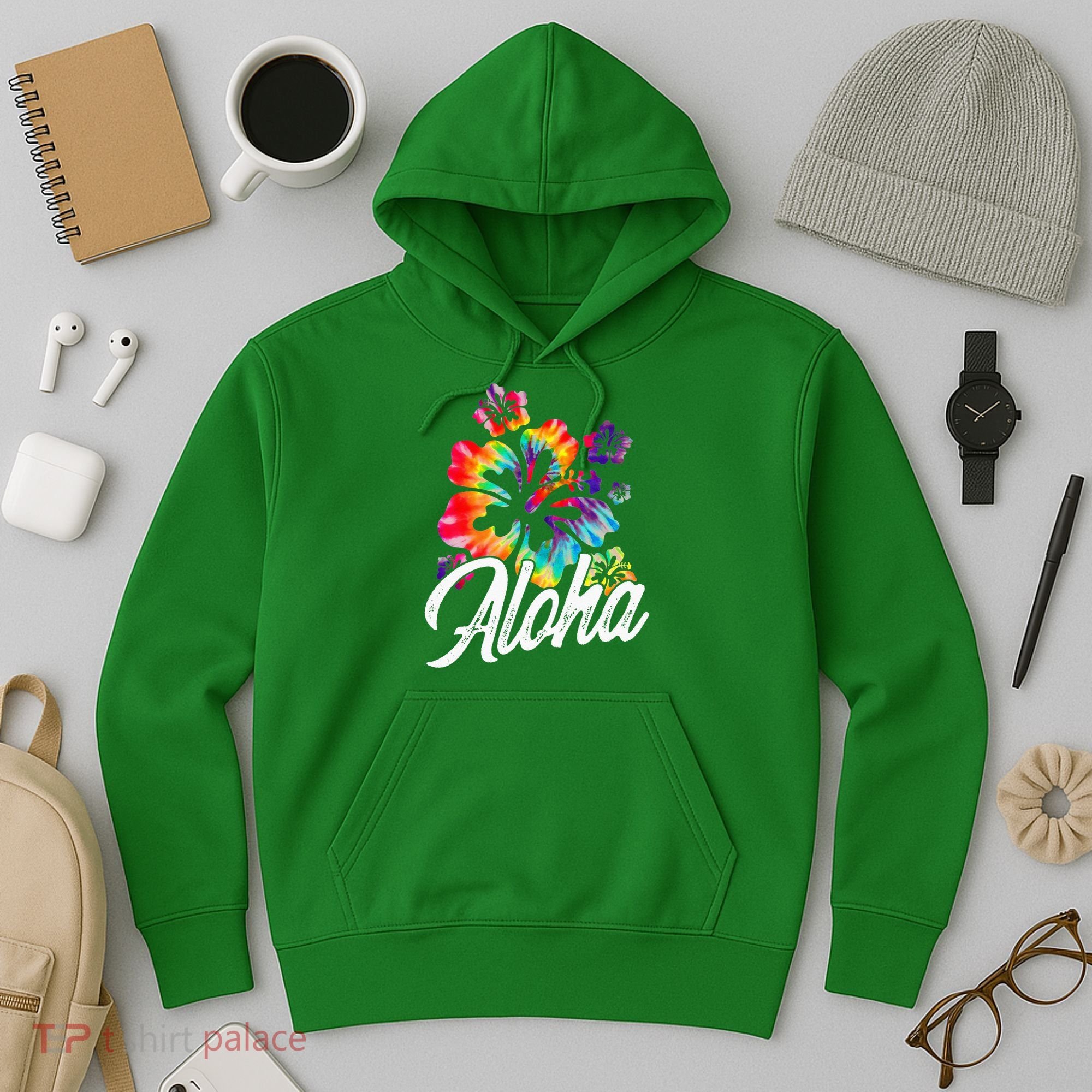 Hawaii Hawaiian Aloha Beaches Hibiscus Flowers Hoodie