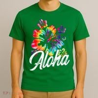 Hawaii Hawaiian Aloha Beaches Hibiscus Flowers T-Shirt thumb 3