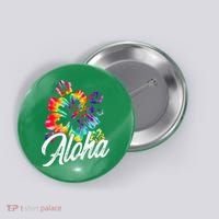Hawaii Hawaiian Aloha Beaches Hibiscus Flowers Button thumb 0