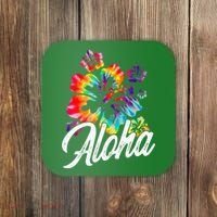 Hawaii Hawaiian Aloha Beaches Hibiscus Flowers Coaster thumb 0