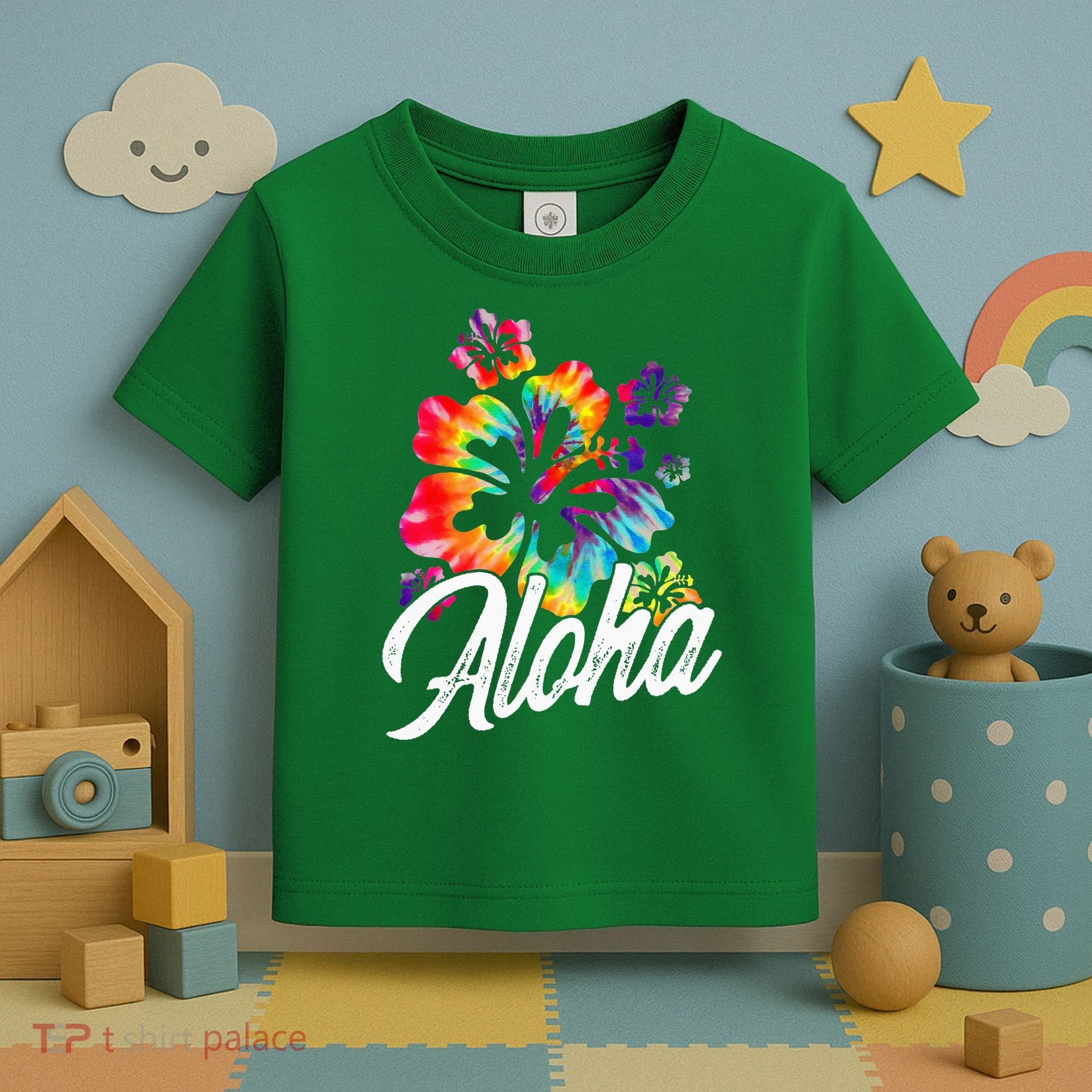 Hawaii Hawaiian Aloha Beaches Hibiscus Flowers Toddler T-Shirt