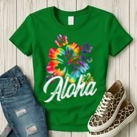 Hawaii Hawaiian Aloha Beaches Hibiscus Flowers Women's T-Shirt thumb 3