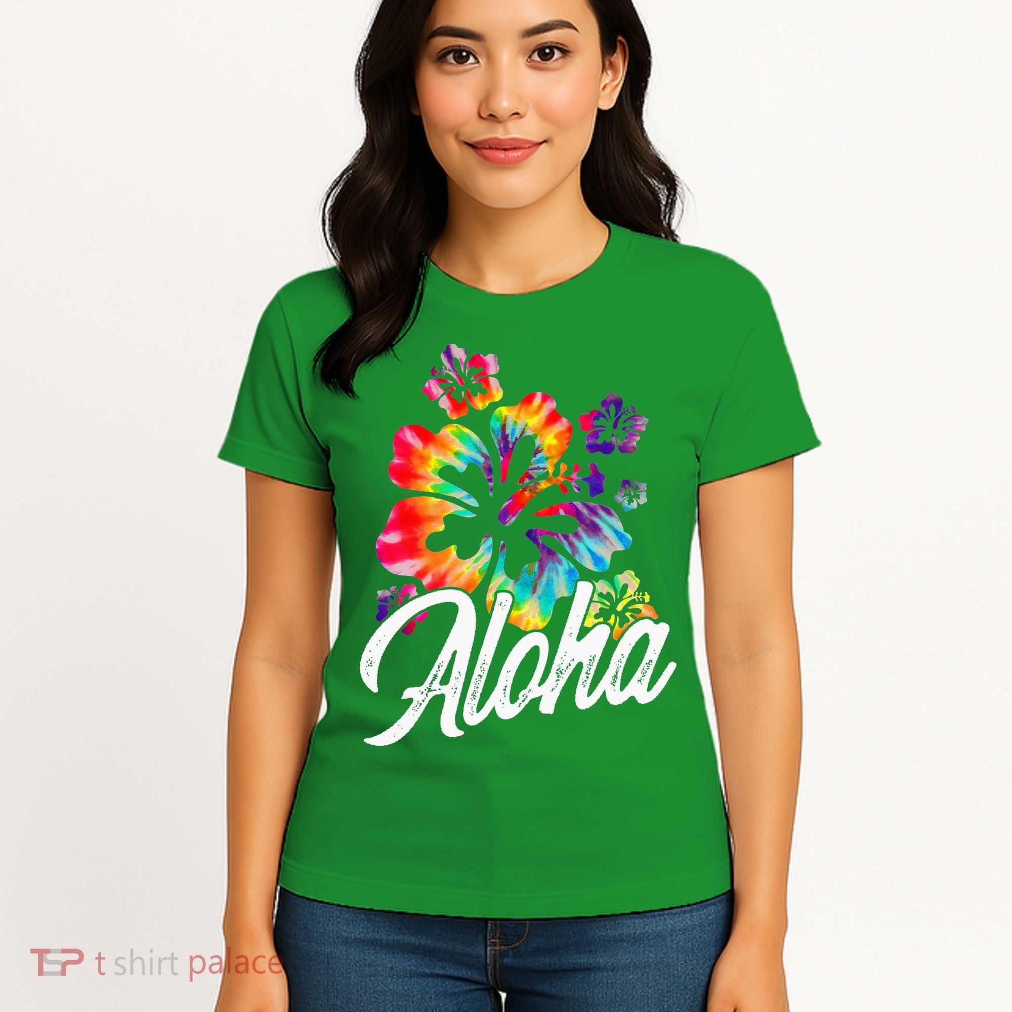 Hawaii Hawaiian Aloha Beaches Hibiscus Flowers Women's T-Shirt
