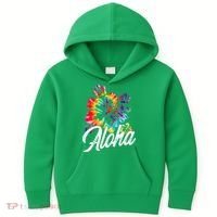 Hawaii Hawaiian Aloha Beaches Hibiscus Flowers Kids Hoodie thumb 0