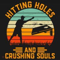 Hitting Holes And Crushing Souls Cornhole USA-Made Doggie Bandana thumb 2