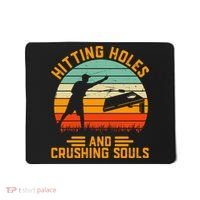 Hitting Holes And Crushing Souls Cornhole Mousepad thumb 0