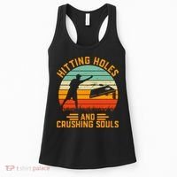 Hitting Holes And Crushing Souls Cornhole Women's Tank Top thumb 0