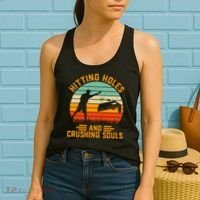Hitting Holes And Crushing Souls Cornhole Women's Tank Top thumb 2