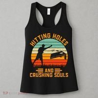 Hitting Holes And Crushing Souls Cornhole Women's Tank Top thumb 3