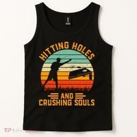 Hitting Holes And Crushing Souls Cornhole Tank Top thumb 2