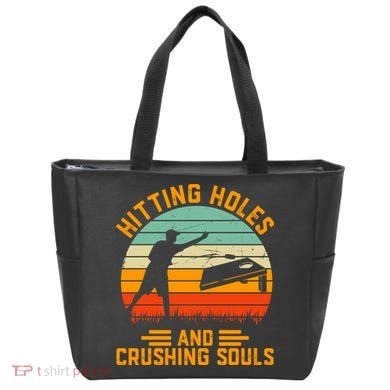 Hitting Holes And Crushing Souls Cornhole Bag