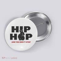 Hip Hop And You Don't Stop Funny Easter And Rap Button thumb 0