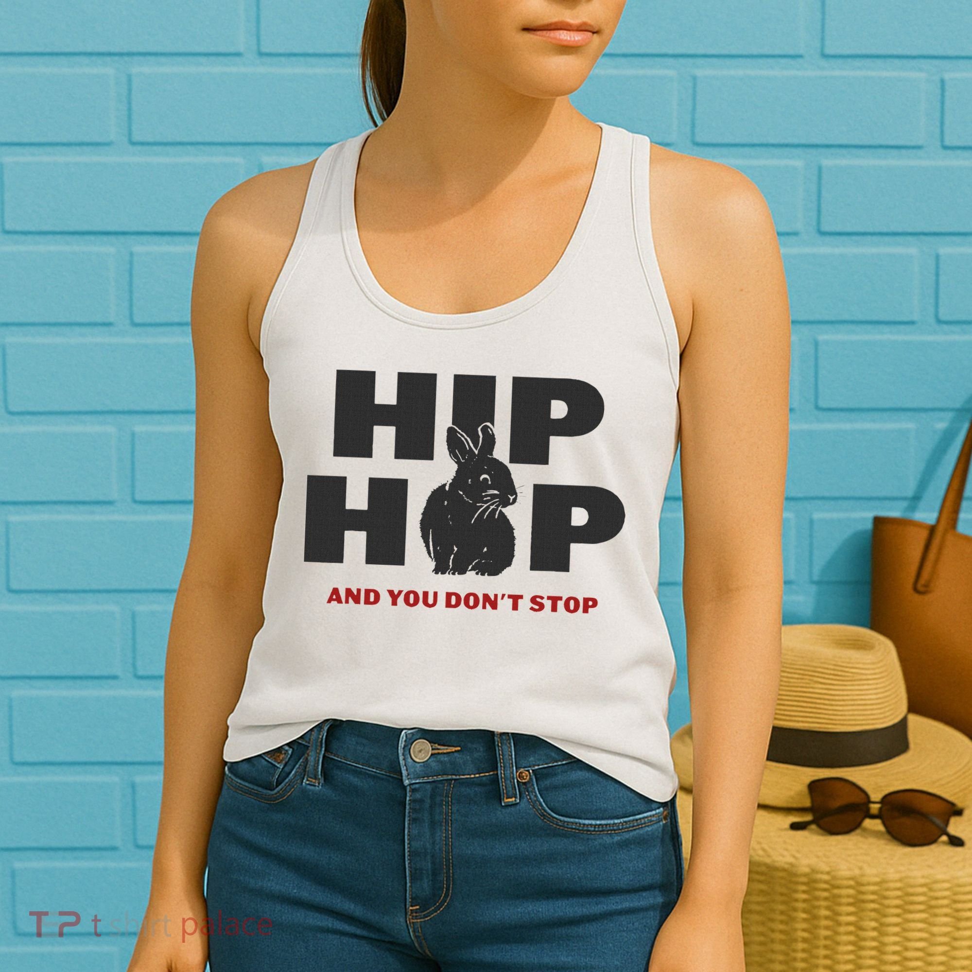 Hip Hop And You Don't Stop Funny Easter And Rap Women's Tank Top