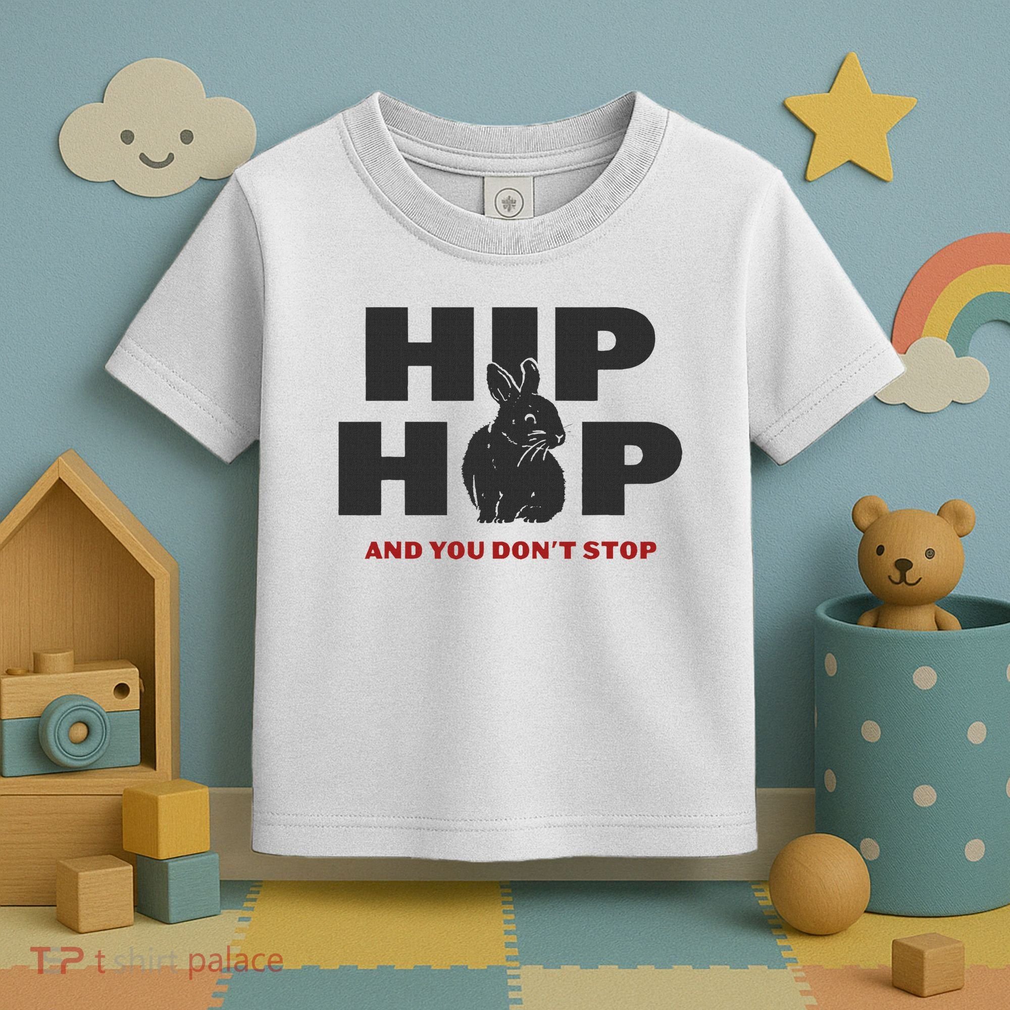 Hip Hop And You Don't Stop Funny Easter And Rap Toddler T-Shirt