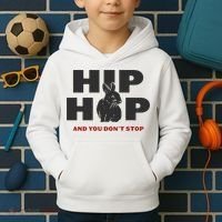 Hip Hop And You Don't Stop Funny Easter And Rap Kids Hoodie thumb 2