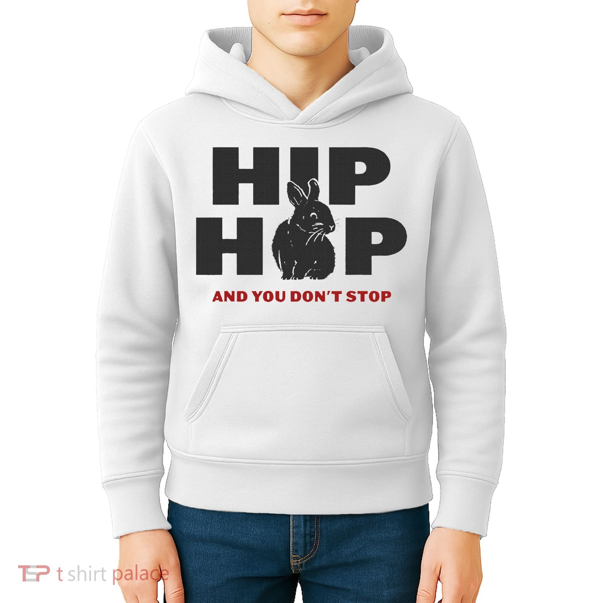Hip Hop And You Don't Stop Funny Easter And Rap Kids Hoodie
