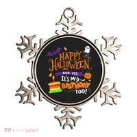 Happy Halloween And Yes It's My Birthday Halloween Apparel Ornament thumb 0
