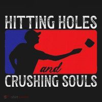 Hitting Holes And Crushing Souls Toss Players Cornhole Bucket Hat thumb 4