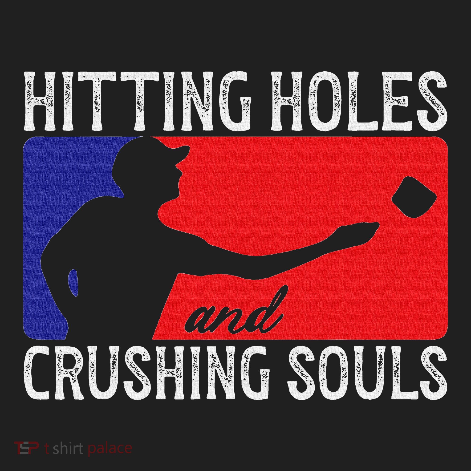 Hitting Holes And Crushing Souls Toss Players Cornhole Beanie