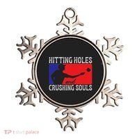 Hitting Holes And Crushing Souls Toss Players Cornhole Ornament thumb 0