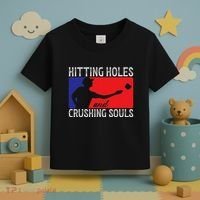 Hitting Holes And Crushing Souls Toss Players Cornhole Toddler T-Shirt thumb 3